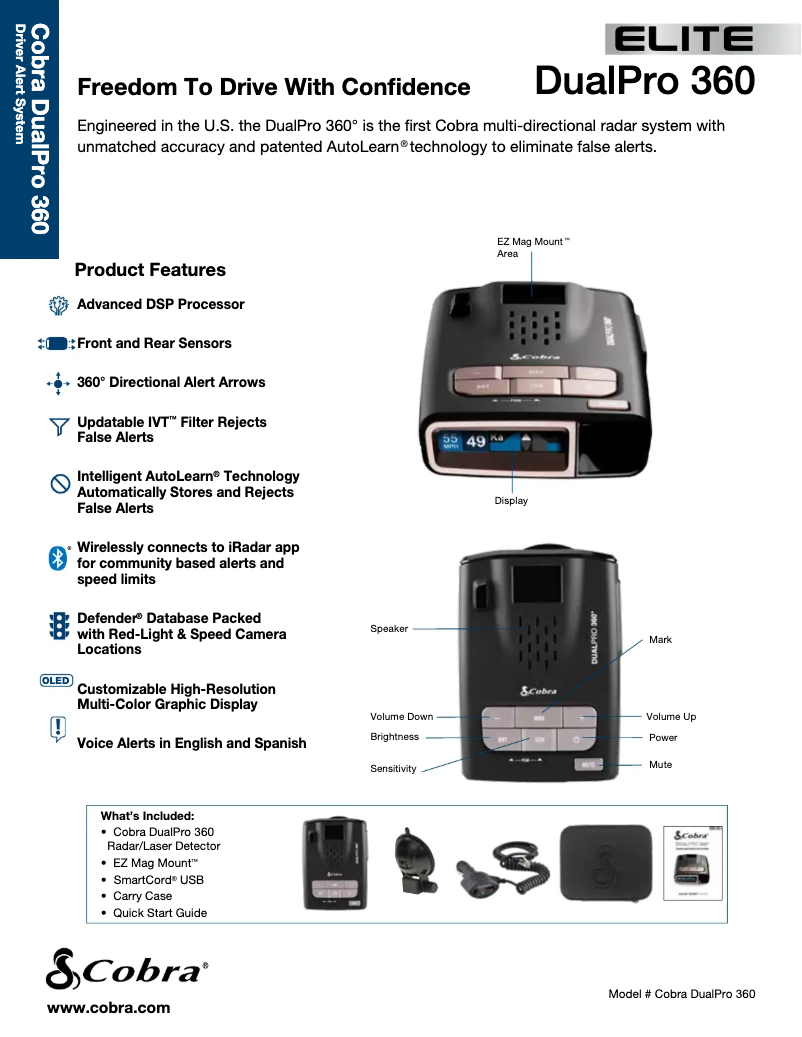 Página nº 1 - Ficha técnica Cobra DUALPRO 360°