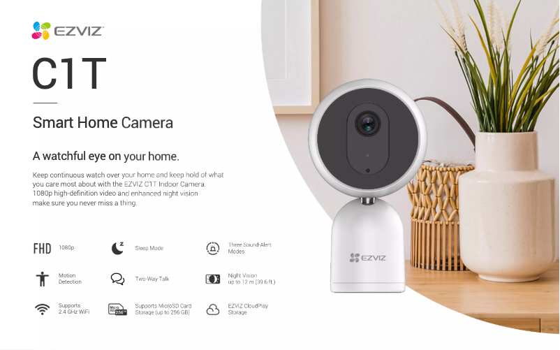 Página nº 1 - Ficha técnica EZVIZ C1T