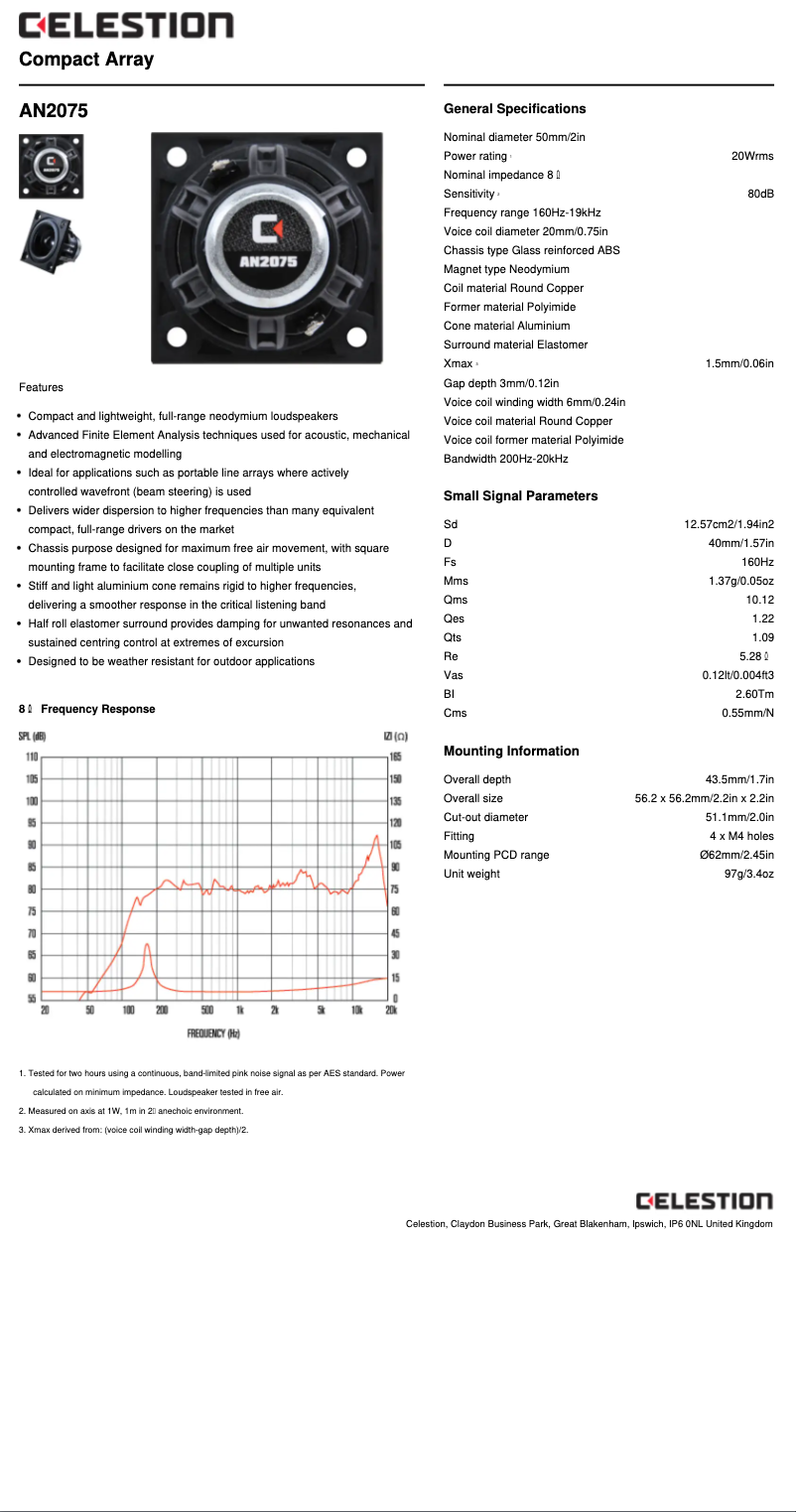 Imagen de la primera página del manual del dispositivo AN-2075
