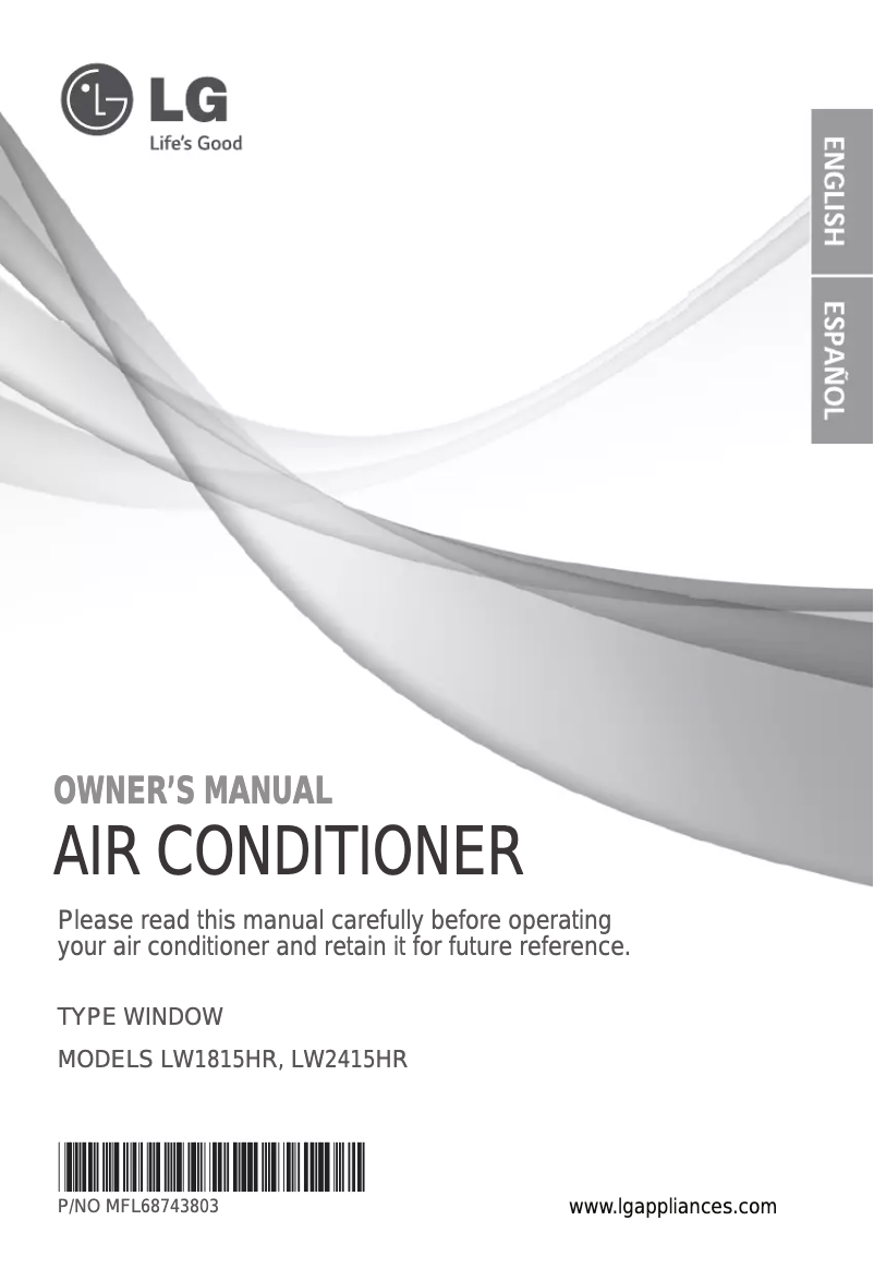 Página 1 del manual Instrucciones / montaje LG LW1815HR