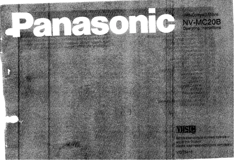 Página 1 del manual Manual de usuario Panasonic NV-MC20