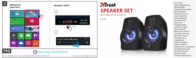 Página 1 del manual Manual de usuario Trust Gemi RGB 2.0 22948