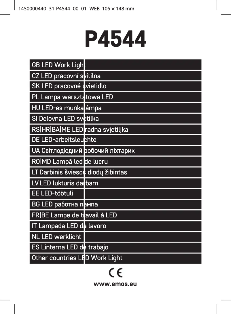 Imagen de la primera página del manual del dispositivo P4544