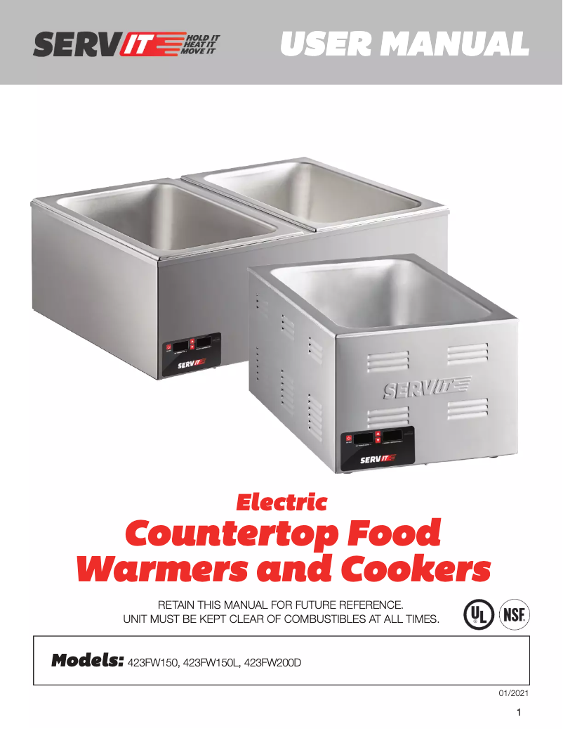 Página 1 del manual Manual de usuario ServIt 423FW150