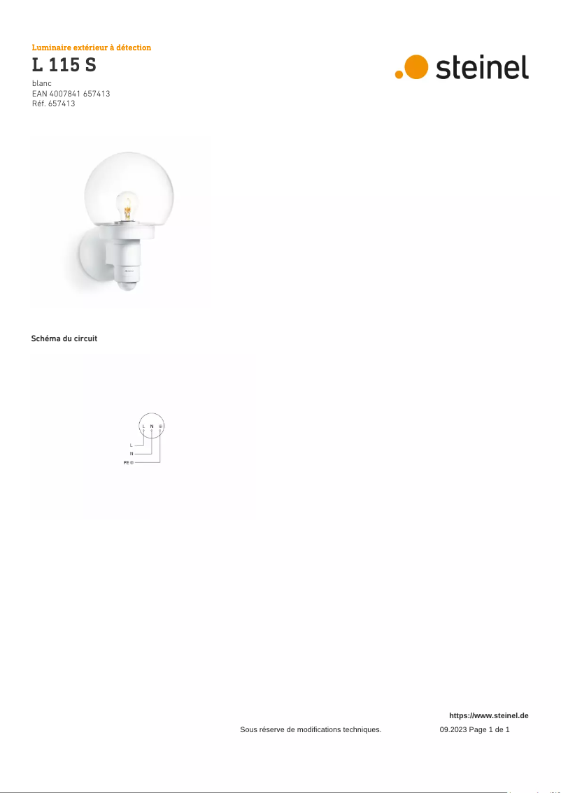 Imagen de la primera página del manual del dispositivo L 115 S