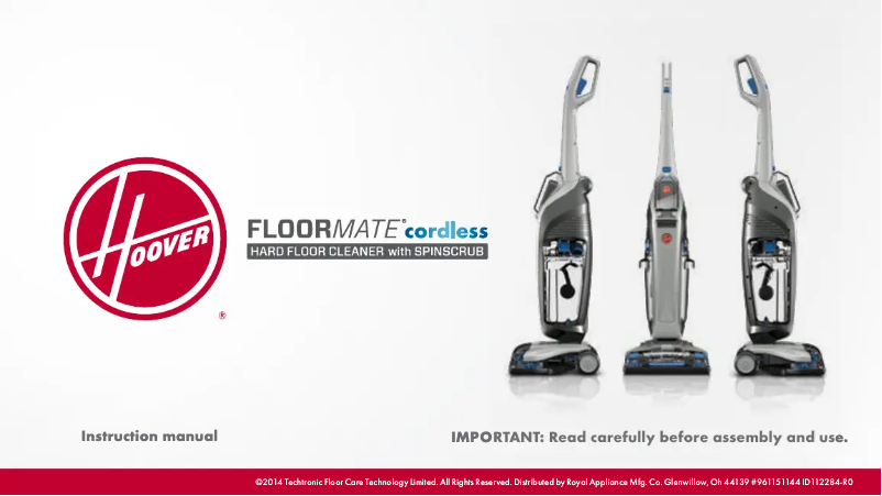 Imagen de la primera página del manual del dispositivo FloorMate Cordless BH55100