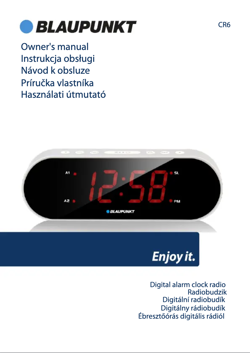 Página 1 del manual Manual de usuario Blaupunkt CR6