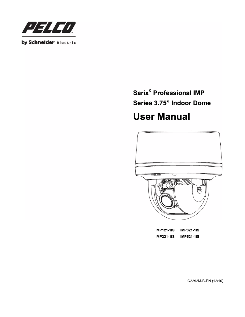 Página 1 del manual Manual de usuario Pelco Sarix Professional IMP IMP121-1IS