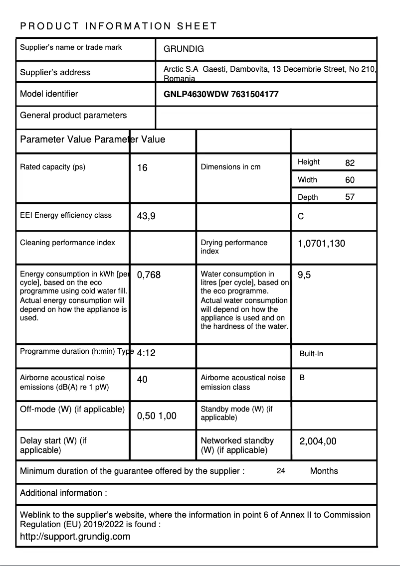 Imagen de la primera página del manual del dispositivo GNLP 4630 WDW