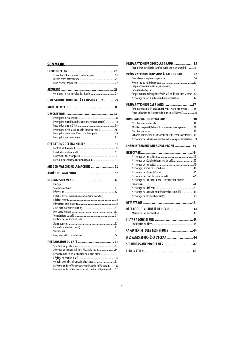 Imagen de la primera página del manual del dispositivo PrimaDonna Exclusive ESAM 6900.M