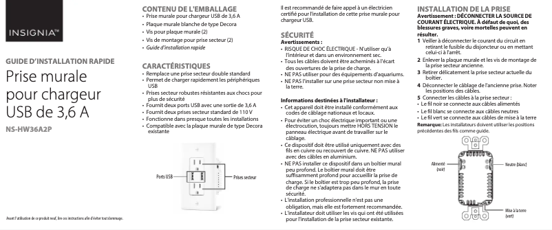 Página nº 1 - Manual de usuario Insignia NS-HW36A2P