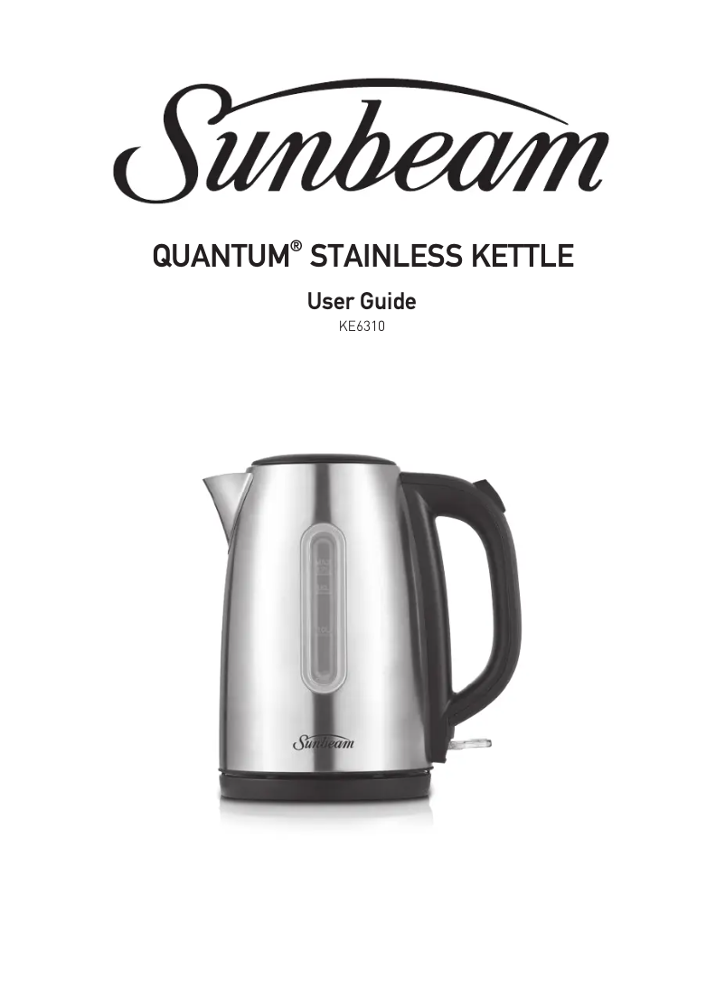 Página 1 del manual Manual de usuario Sunbeam KE6310