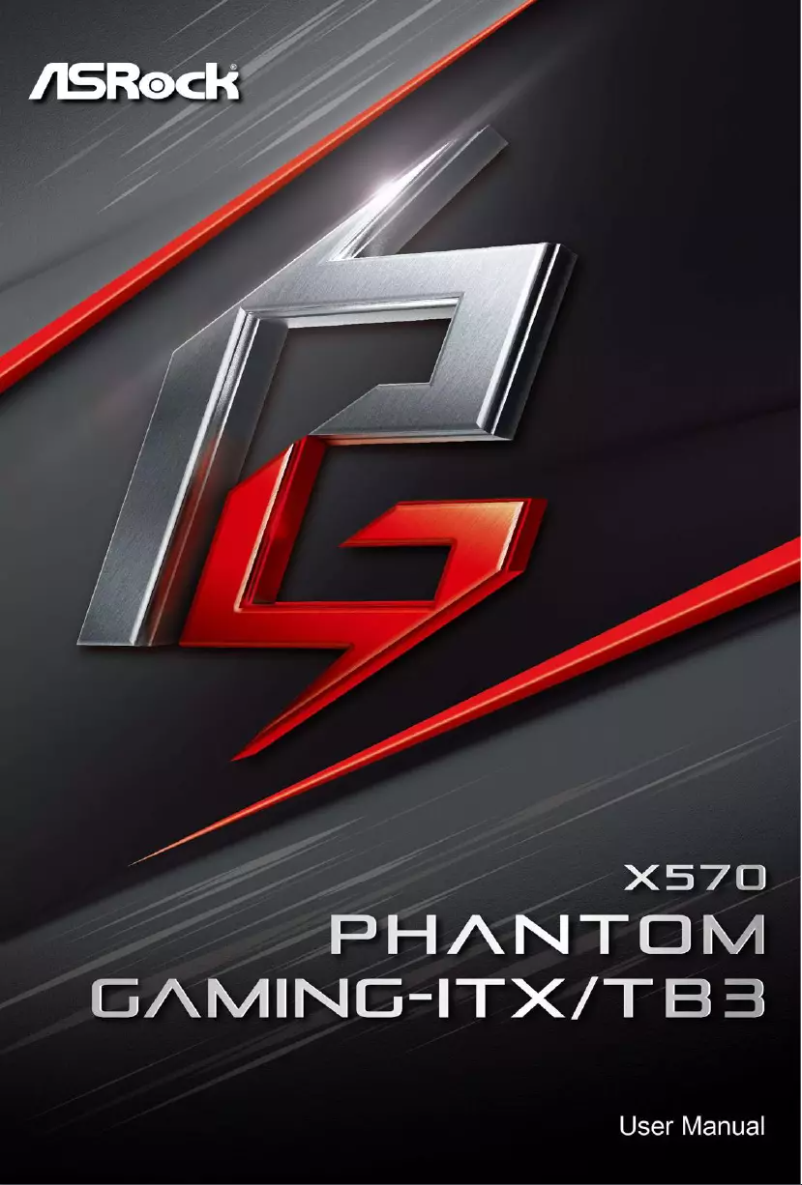 Imagen de la primera página del manual del dispositivo X570 Phantom Gaming-ITX