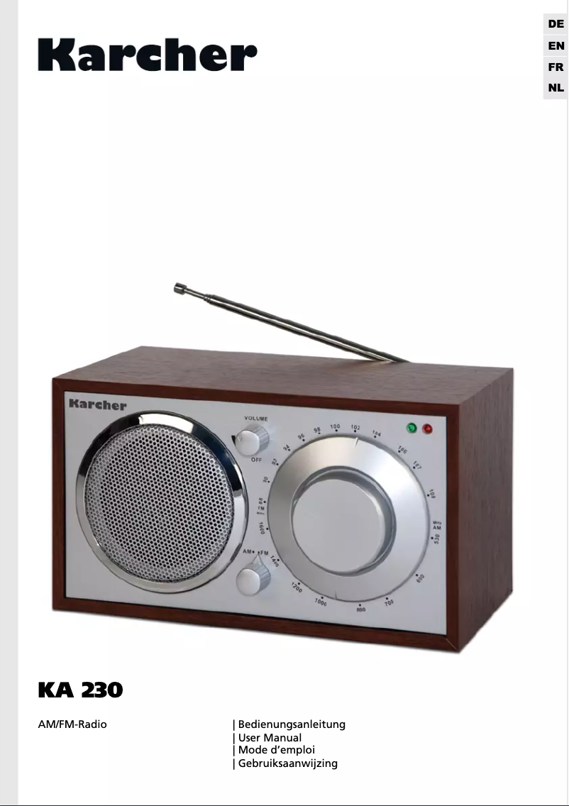 Página nº 1 - Manual de usuario Karcher Audio KA 230