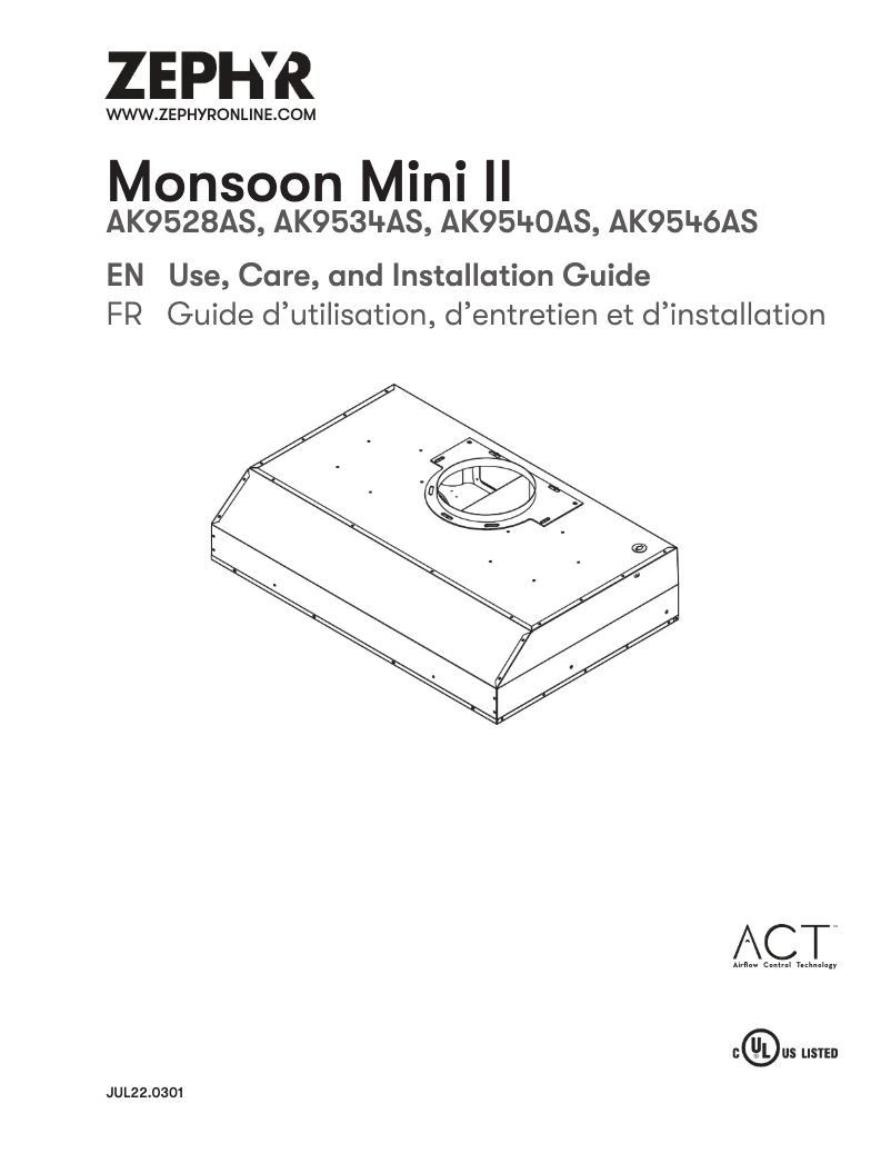 Imagen de la primera página del manual del dispositivo Monsoon Mini II AK9534AS