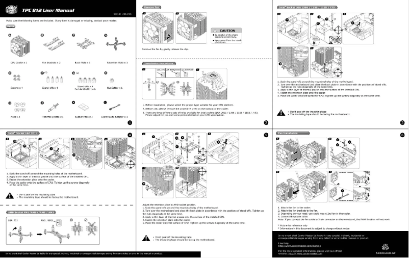 Página 1 del manual Manual de usuario Cooler Master TPC-812