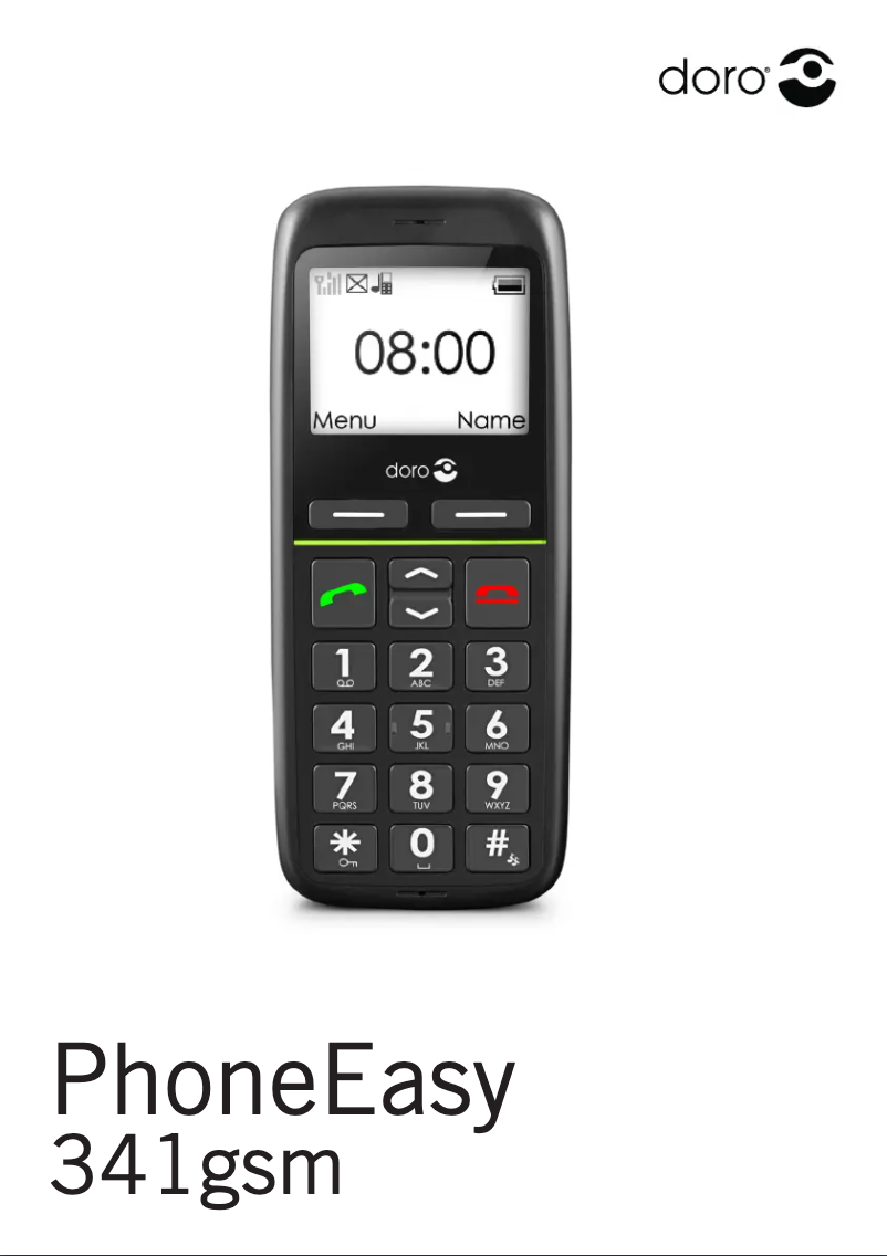 Página 1 del manual Manual de usuario Doro PhoneEasy 341gsm