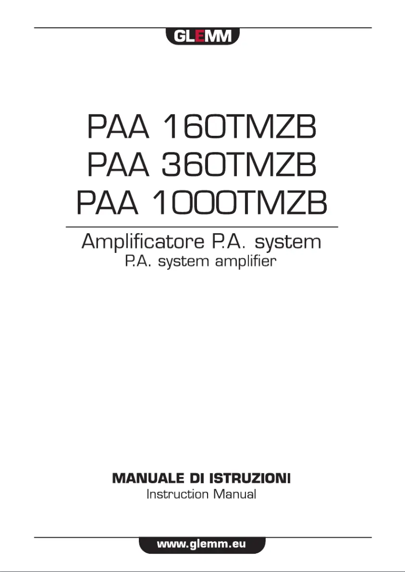 Imagen de la primera página del manual del dispositivo PAA 360TMZB