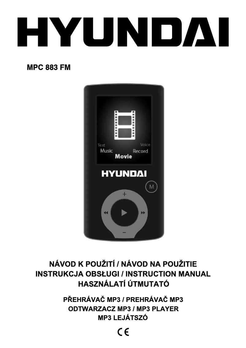 Imagen de la primera página del manual del dispositivo MPC 883 FM