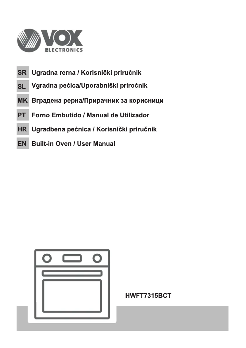 Página 1 del manual Manual de usuario VOX HWFT7315BCT