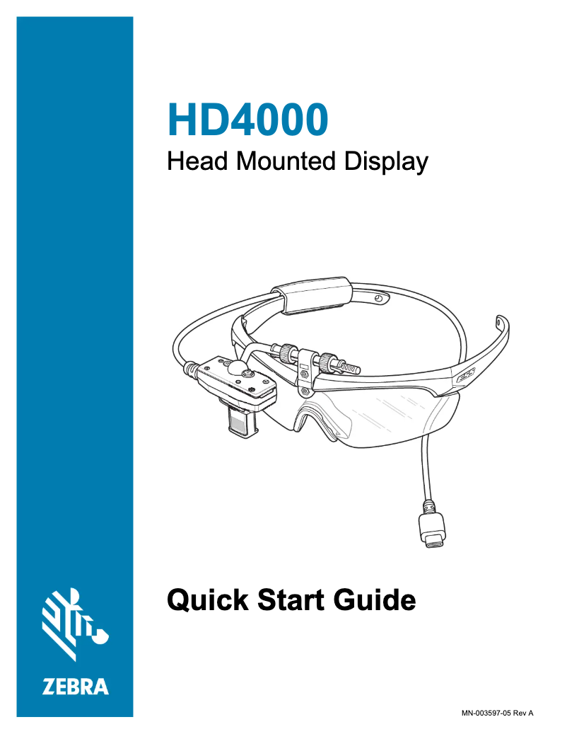 Página nº 1 - Manual de usuario Zebra HD4000