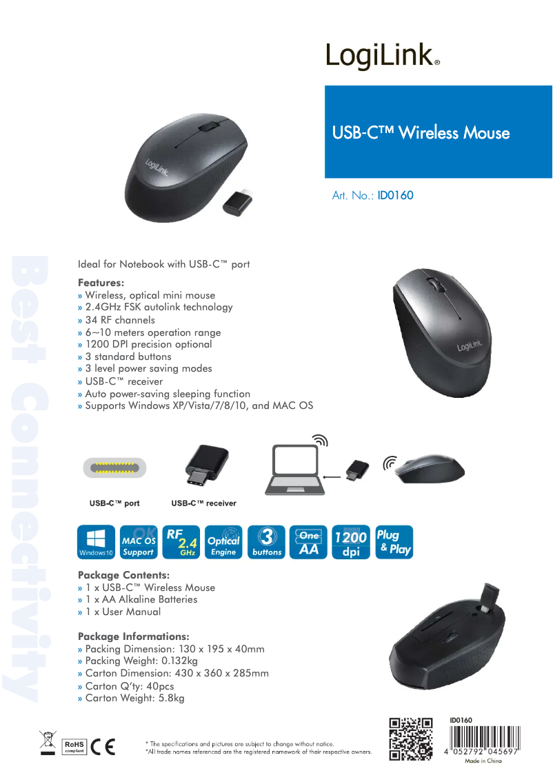 Imagen de la primera página del manual del dispositivo ID0160