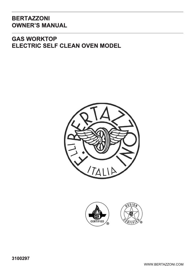 Página nº 1 - Manual de usuario Bertazzoni PROF366DFSXT