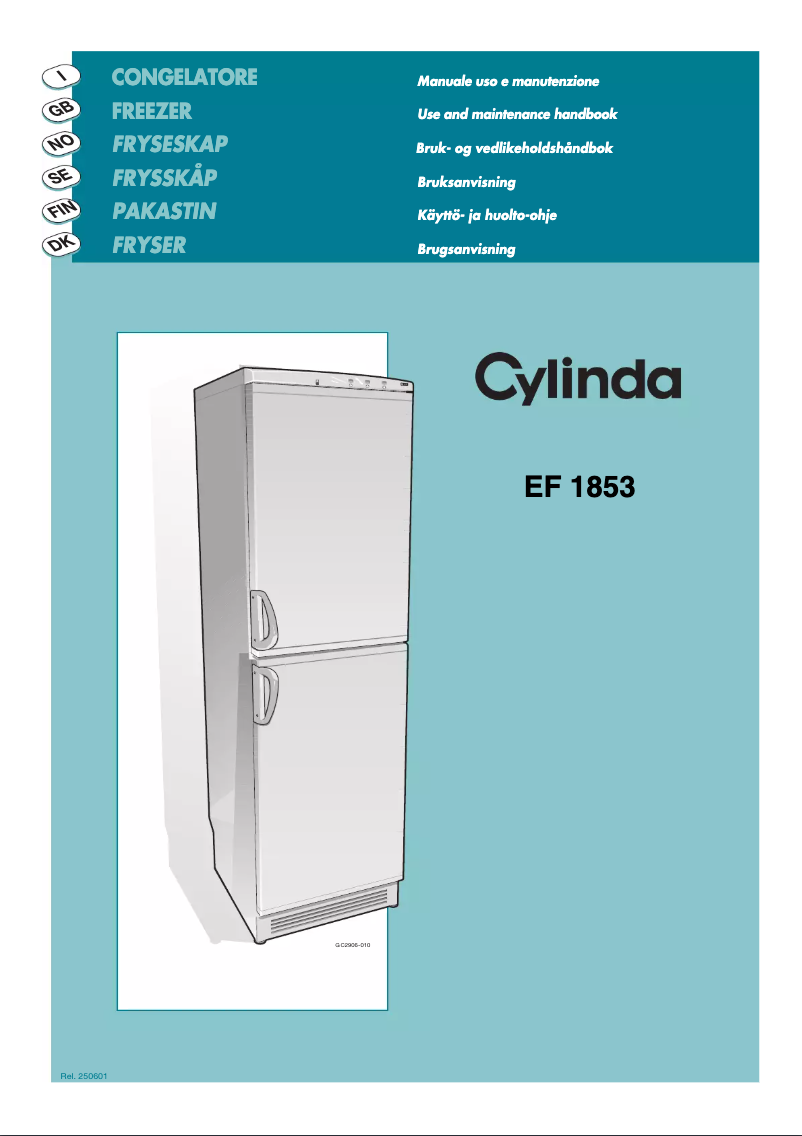 Imagen de la primera página del manual del dispositivo EF 1853