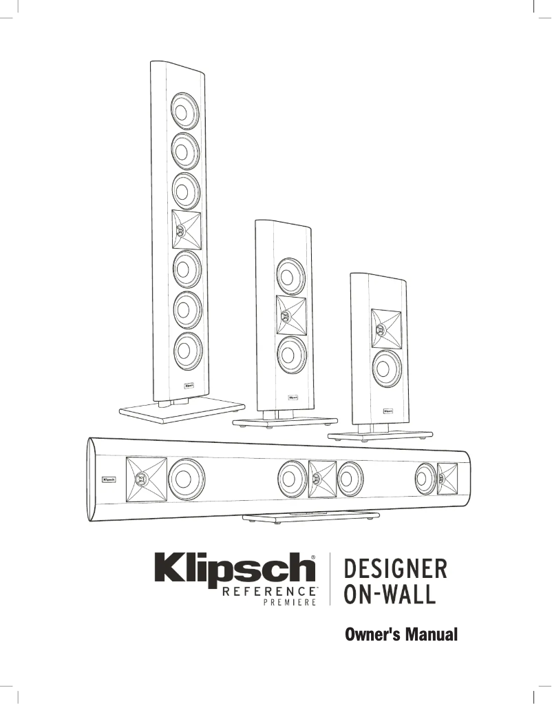 Página 1 del manual Manual de usuario Klipsch Reference Premiere RP-140D