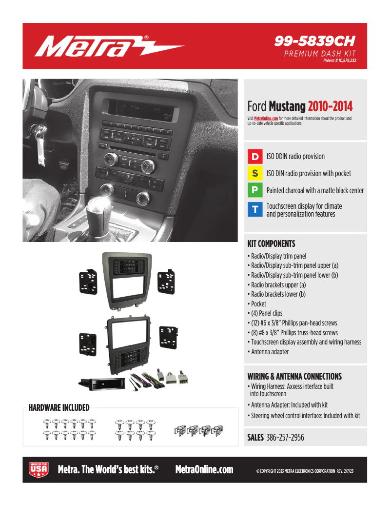 Página 1 del manual Ficha técnica AXESS 99-5839CH