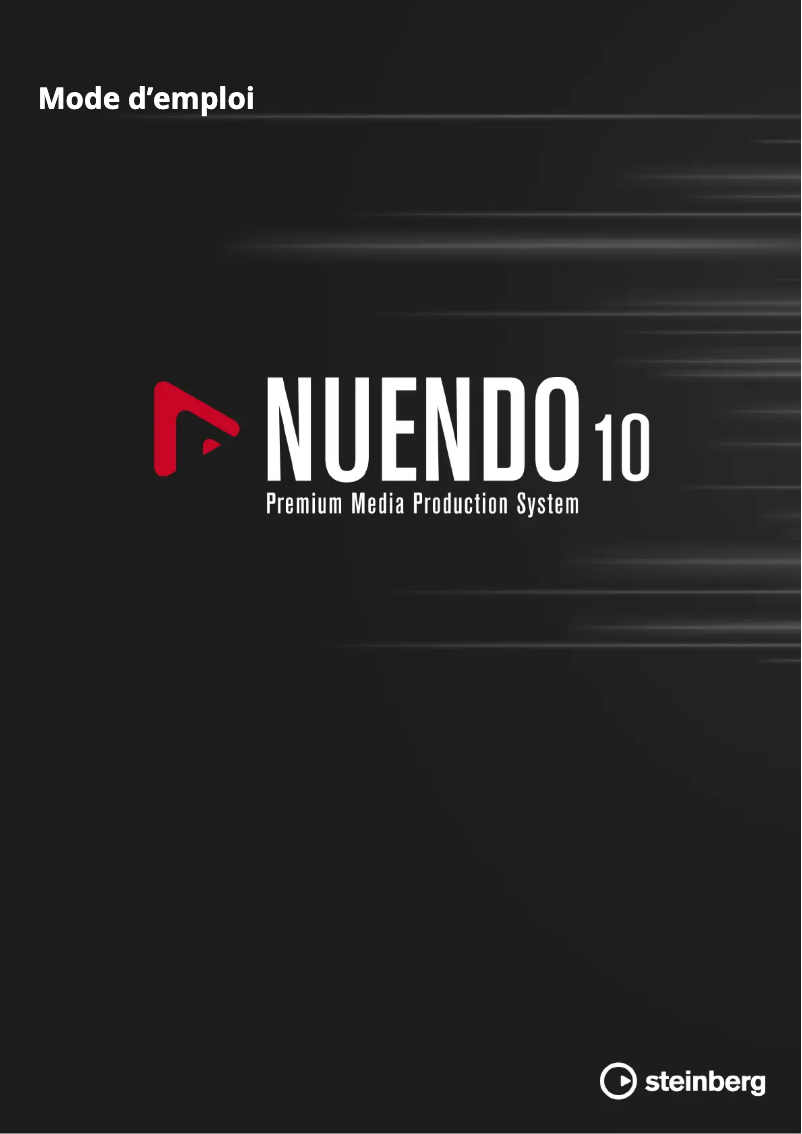 Página 1 del manual Manual de usuario Steinberg Nuendo 10