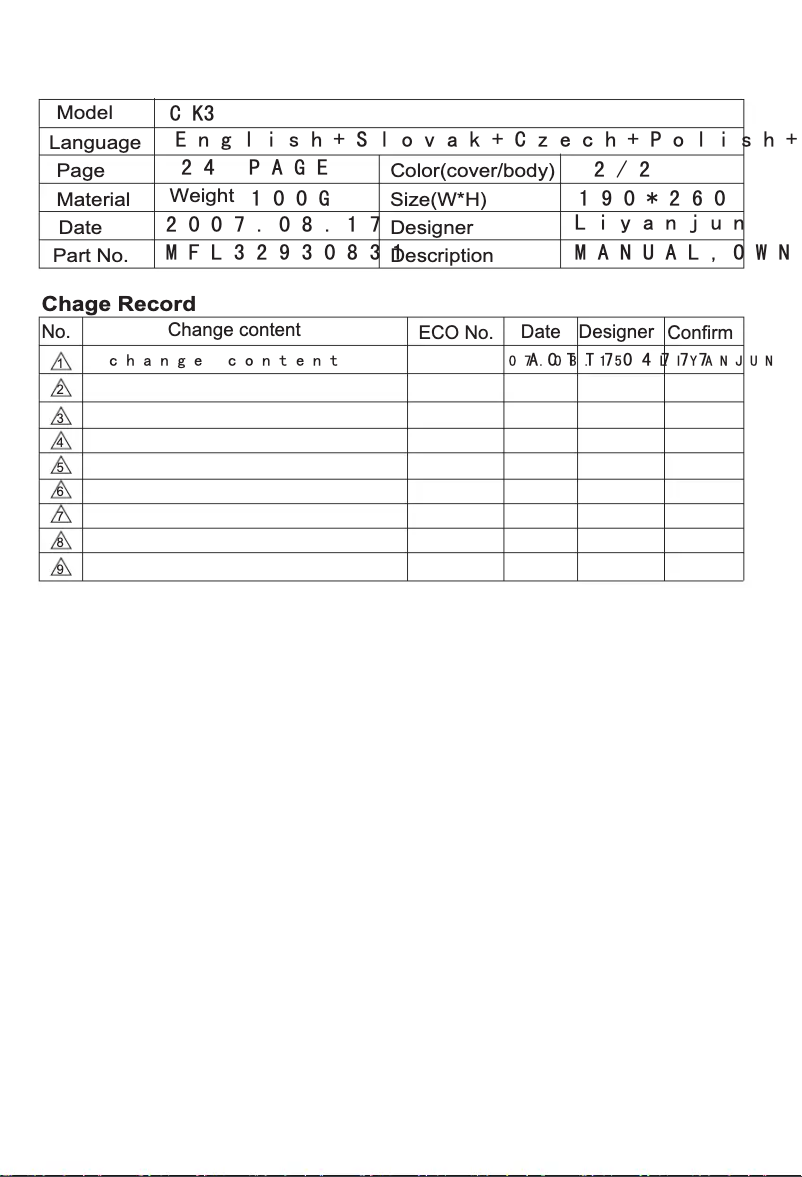 Página 1 del manual Manual de usuario LG V-CD281HTQ
