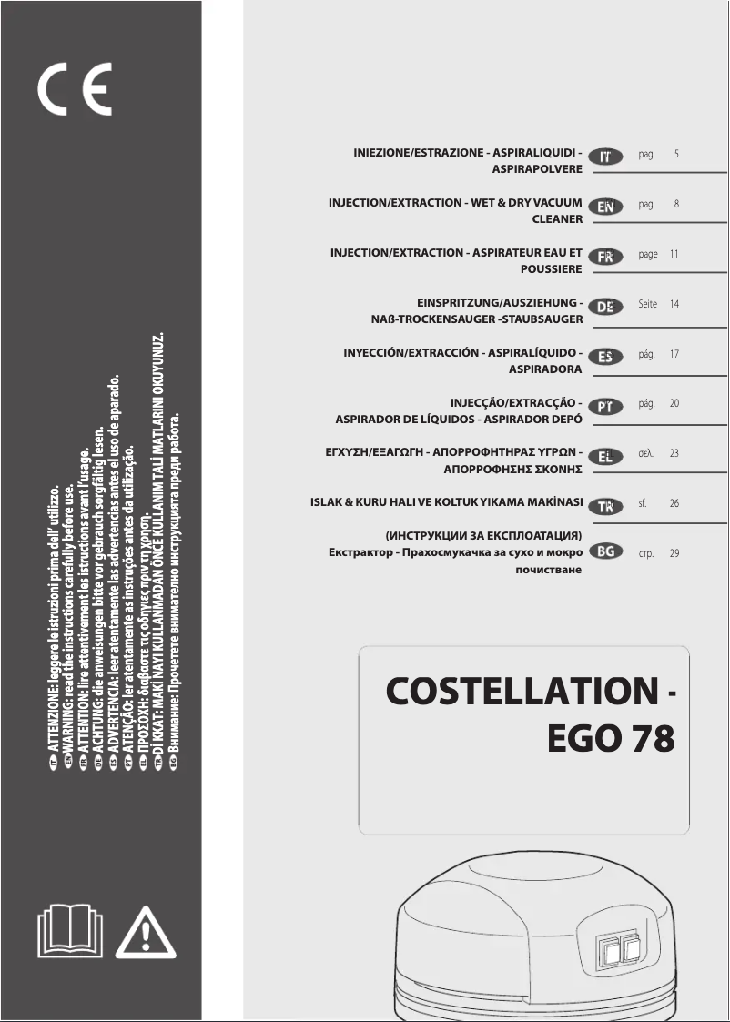 Página 1 del manual Manual de usuario Lavorwash Solaris