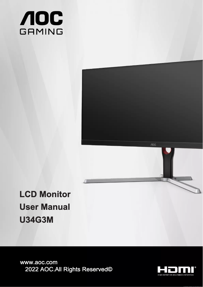 Imagen de la primera página del manual del dispositivo U34G3M