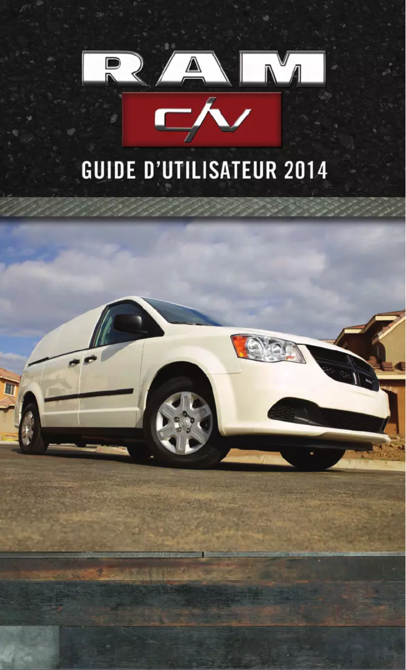 Imagen de la primera página del manual del dispositivo Cargo Van (2014)