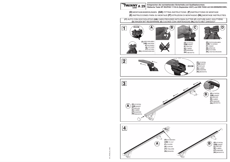 Imagen de la primera página del manual del dispositivo A 29