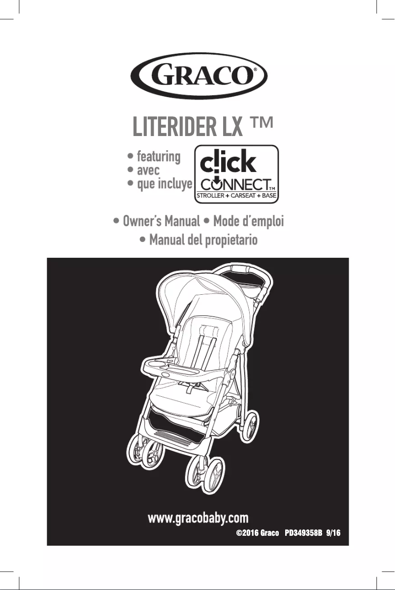 Página 1 del manual Manual de usuario Graco LiteRider LX