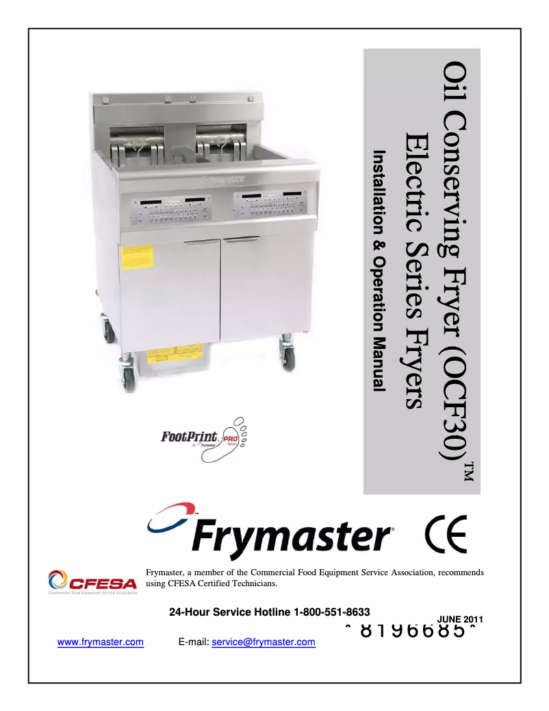 Página 1 del manual Manual de usuario Frymaster FPEL214-2LCA