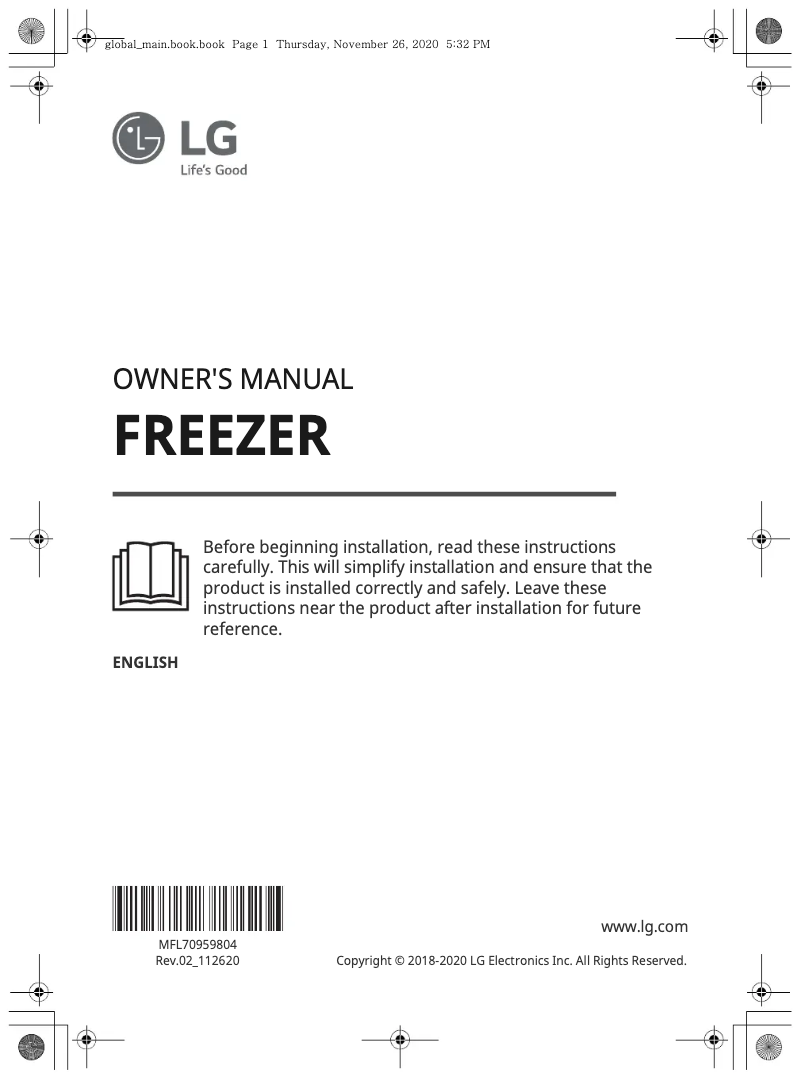 Imagen de la primera página del manual del dispositivo GF5237SWJZ1