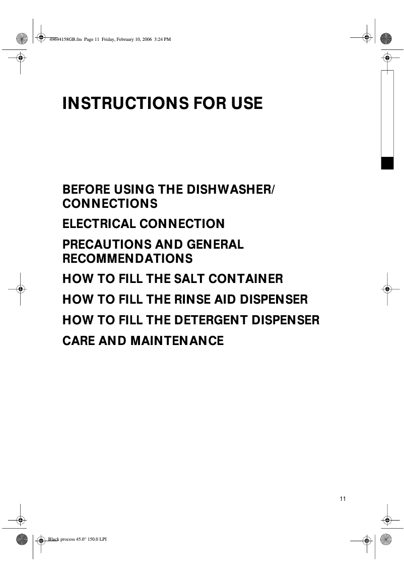 Imagen de la primera página del manual del dispositivo GSFS 6420 WS