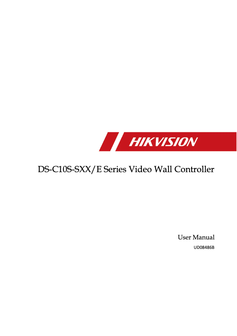 Imagen de la primera página del manual del dispositivo DS-C10S-T Series