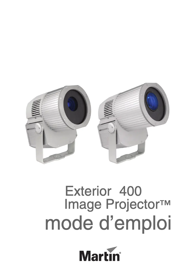 Página 1 del manual Manual de usuario Martin Exterior 400 Image Projector