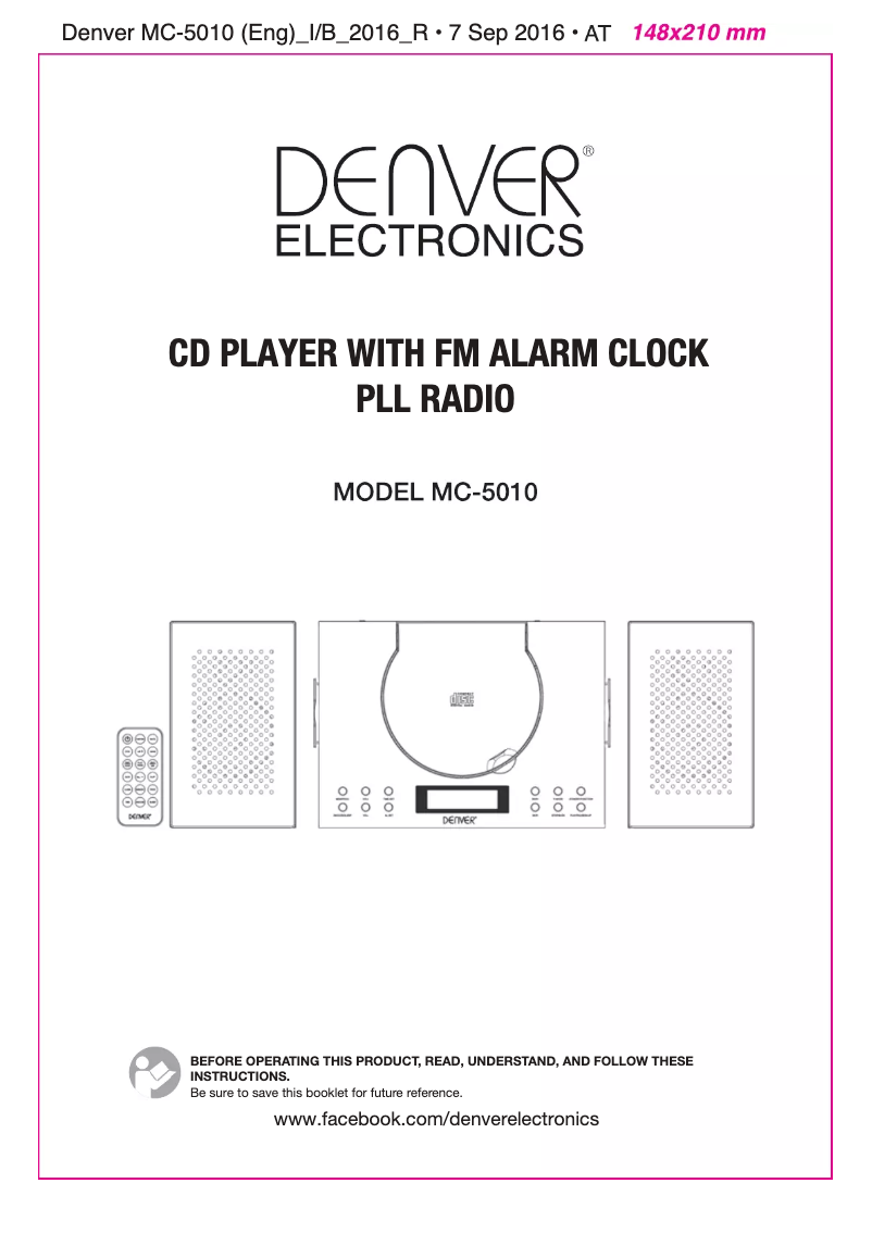 Imagen de la primera página del manual del dispositivo MC-5010 MK3