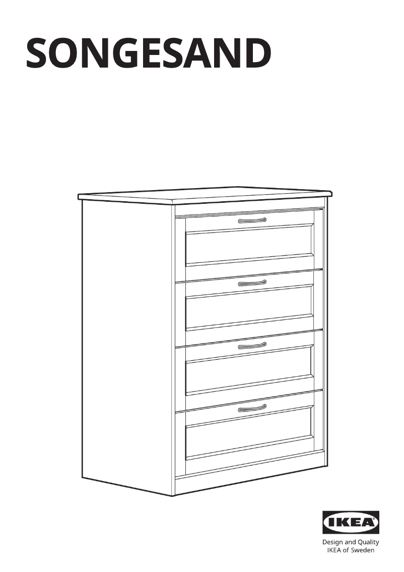 Página 1 del manual Manual de usuario Ikea SONGESAND 903.667.78