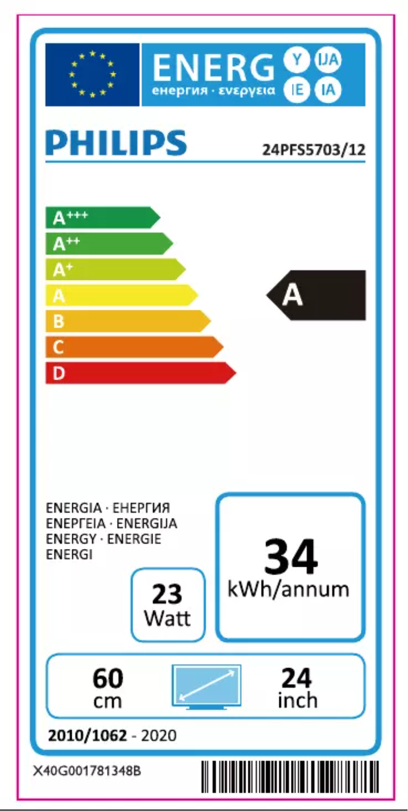 Imagen de la primera página del manual del dispositivo 24PFS5703
