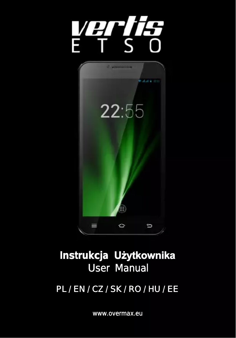Imagen de la primera página del manual del dispositivo Vertis Etso