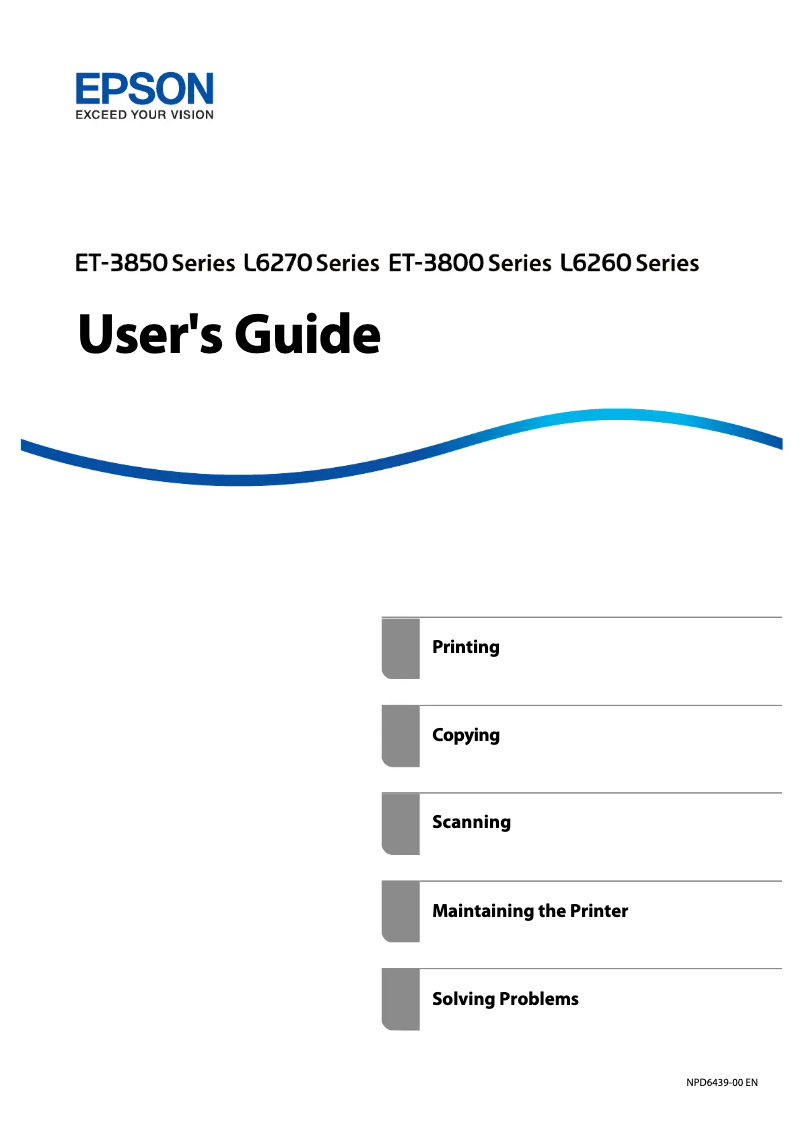 Imagen de la primera página del manual del dispositivo EcoTank ET-3800