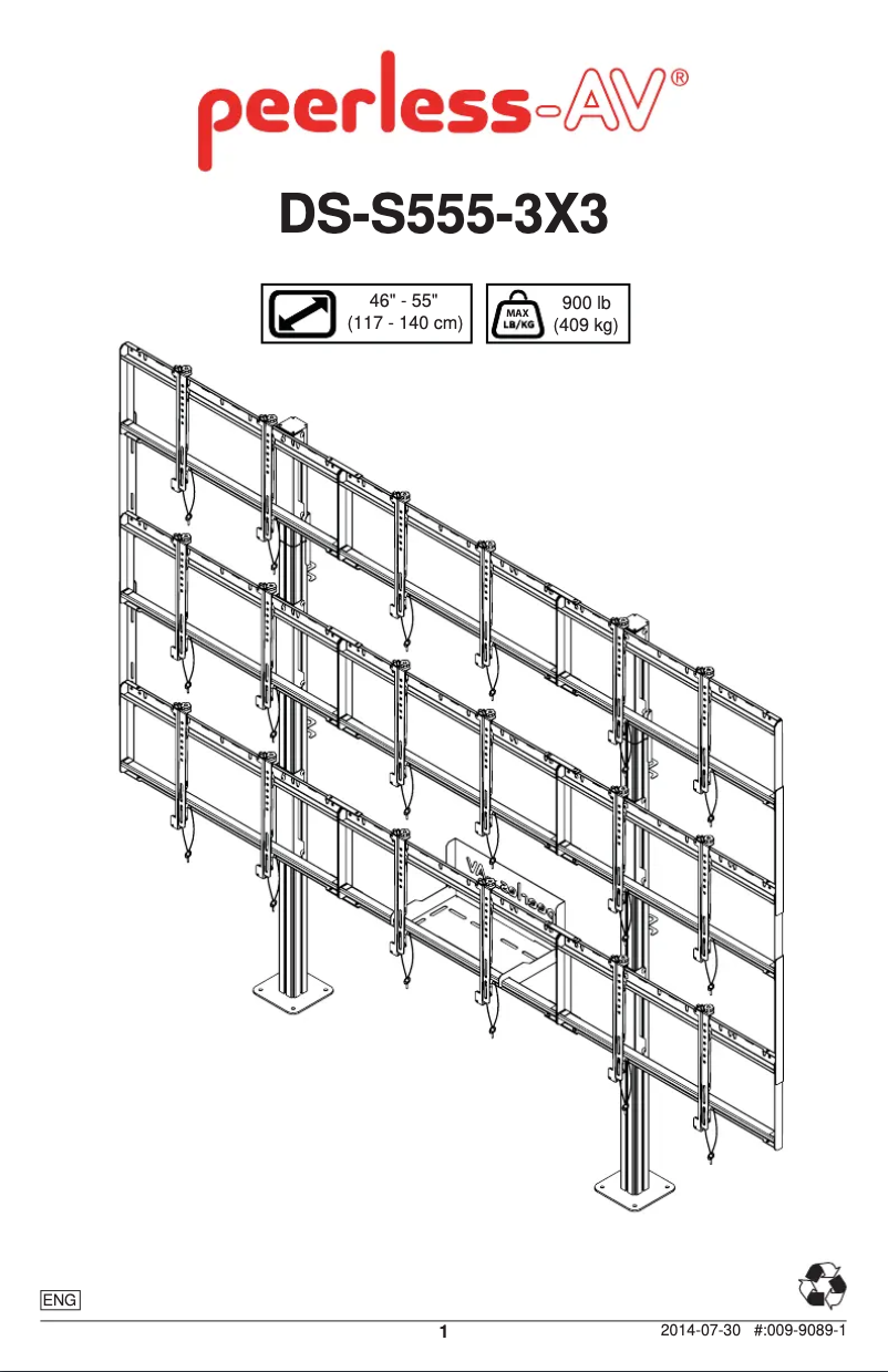 Imagen de la primera página del manual del dispositivo DS-S555-3X3