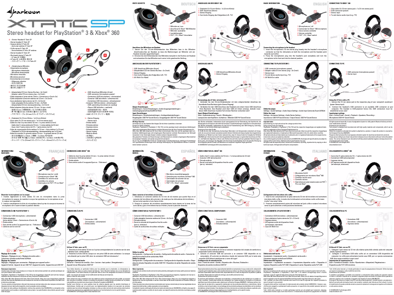 Imagen de la primera página del manual del dispositivo X-Tatic SP