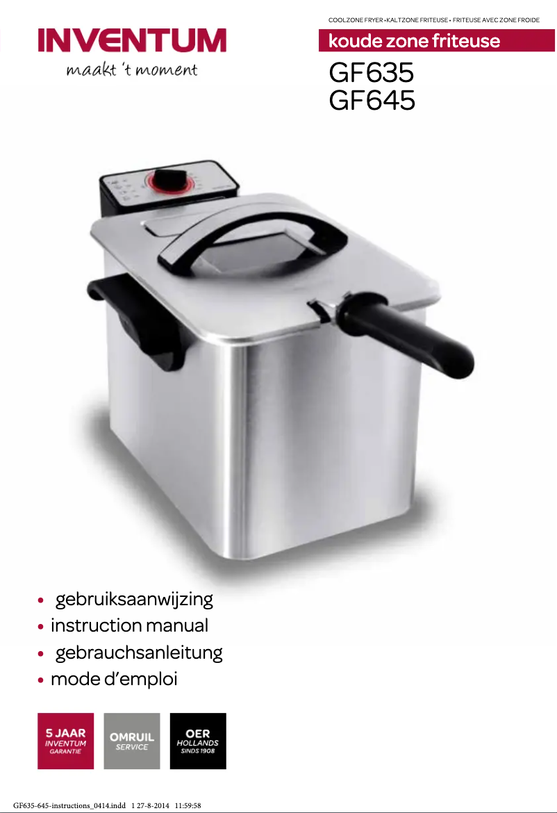 Página 1 del manual Manual de usuario Inventum GF635